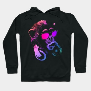 Monkey DJ Pink Hoodie